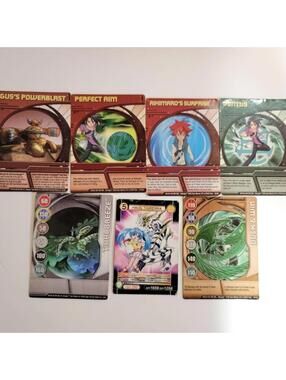 Bakugan Lot of 7 Cards